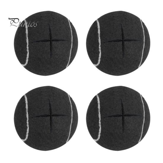 

4 шт. предварительно нарезанных теннисных мячей Walker для ножек мебели, защита пола, универсальные войлочные накладки на ножки Walker, скользящие покрытия для пожилых людей 4pcs чёрный