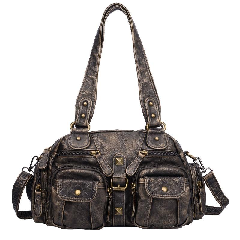 New washed Yk women`s handbag, simple