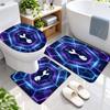 3Pcs Flannel Toilet Mat Set Tottenham Hotspur Bathroom Rug Bath Carpet Non Slip Home Decor