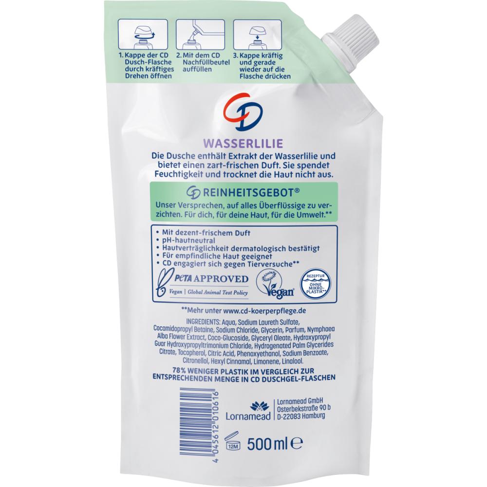 CD CD Duschgel Wasserlilie Nachfüllpackung 500ml
