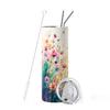 20oz Field Flowers Vacuum Tumblers Cup With Lid and Straw for Hot or Cold Drinks stainless steel Water Bottle Mother's Day gifts