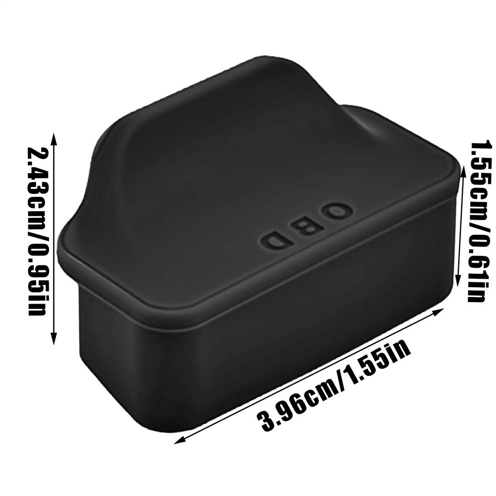 Silicone OBD Port Cover Protector OBD Protective Dust Cover Car Diagnostic Dust Caps Waterproof Shockproof Anti-Rust Accessories