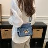 Kätzchen Bestickt Handy Tasche Jeans Tasche Damen Schulter Crossbody Tasche