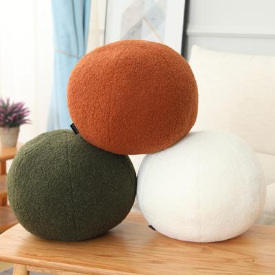 Round Pillow Throw Pillow Ball Extra-Soft Fully Filled Minimalist Modern Bedroom Decorative
