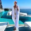 New European and American Cotton Gold Embroidered Robe, Beach Jacket, Sunscreen Dress, Bikini Blouse, Swimsuit, and Women's Outside