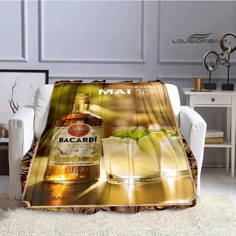 Bacardi Wein Logo Druck Decke Kinder Warm Schön Flanell Weich und Bequem Zuhause Reise Decke Geburtstagsgeschenk