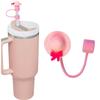 Dustproof Drinking Straw Caps Plug Reusable Straw Tip Lid Dustproof Plugs Cover Hat Shape Silicone Straw Cover Caps