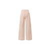 FILA Fusion Workwear Solid Color Mid-Rise Straight-Leg Loose Cargo Outdoor Casual Pants Women pants Champagne-Pink T11W423801FPK