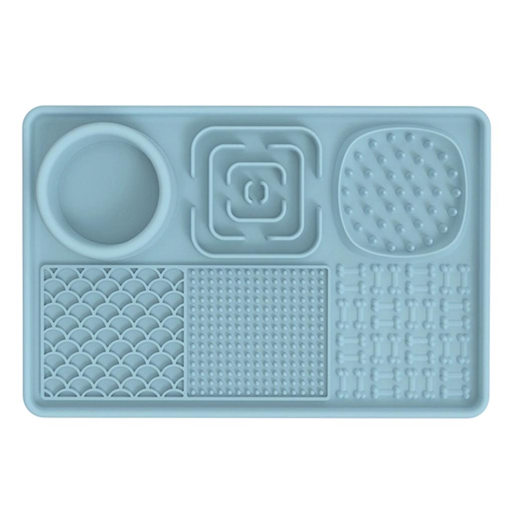 Pet Licking Mat for Dogs and Cats Slow Feeder Silicone Non Slip Textured Surface Interactive Feeding Pad