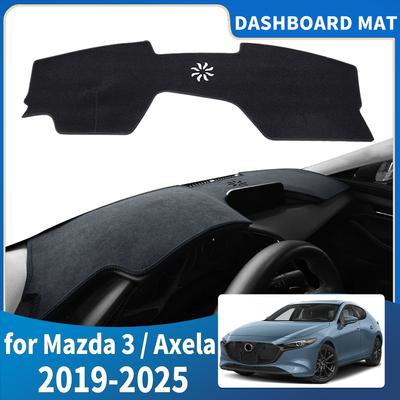 Fit for Mazda 3 Axela BP   -2025 Car Dashmat Dashboard Cover Pad Protective Carpet Accessories DashMat Sunshade