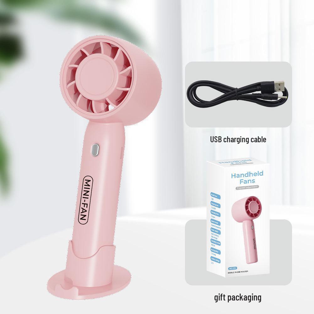 

Turbo Handheld Fan: Powerful Mini Desktop & Office Cooling Fan with Free Shipping 16.5*7.8*4.9 cm розовый