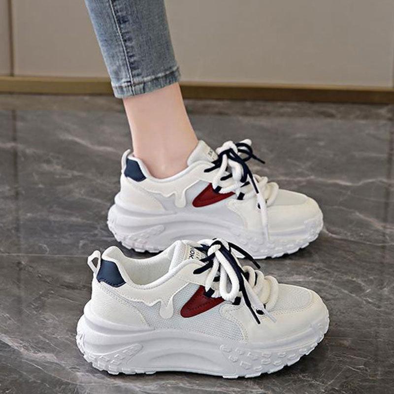 Women's shoes platform new summer dad shoes non-slip mesh breathable sneakers women's