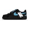 Court Vision Low Slip Resistant Abrasion Resistant Low Top Skateboard Shoes Unisex Black Blue DH2987-002(Team49-)