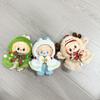 The First, Second and Third Generations of Christmas Baby Clothes Wear 17cm Pendants, and The Clothes Sit with Colored Beads Christmas Set.