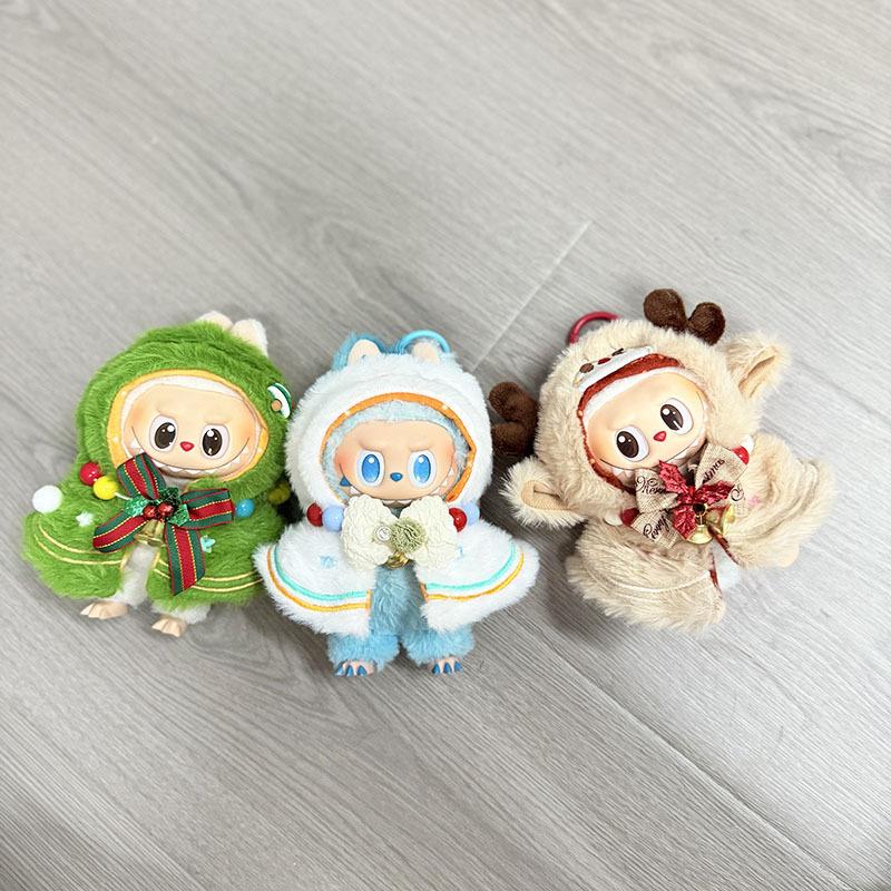 The First, Second and Third Generations of Christmas Baby Clothes Wear 17cm Pendants, and The Clothes Sit with Colored Beads Christmas Set.