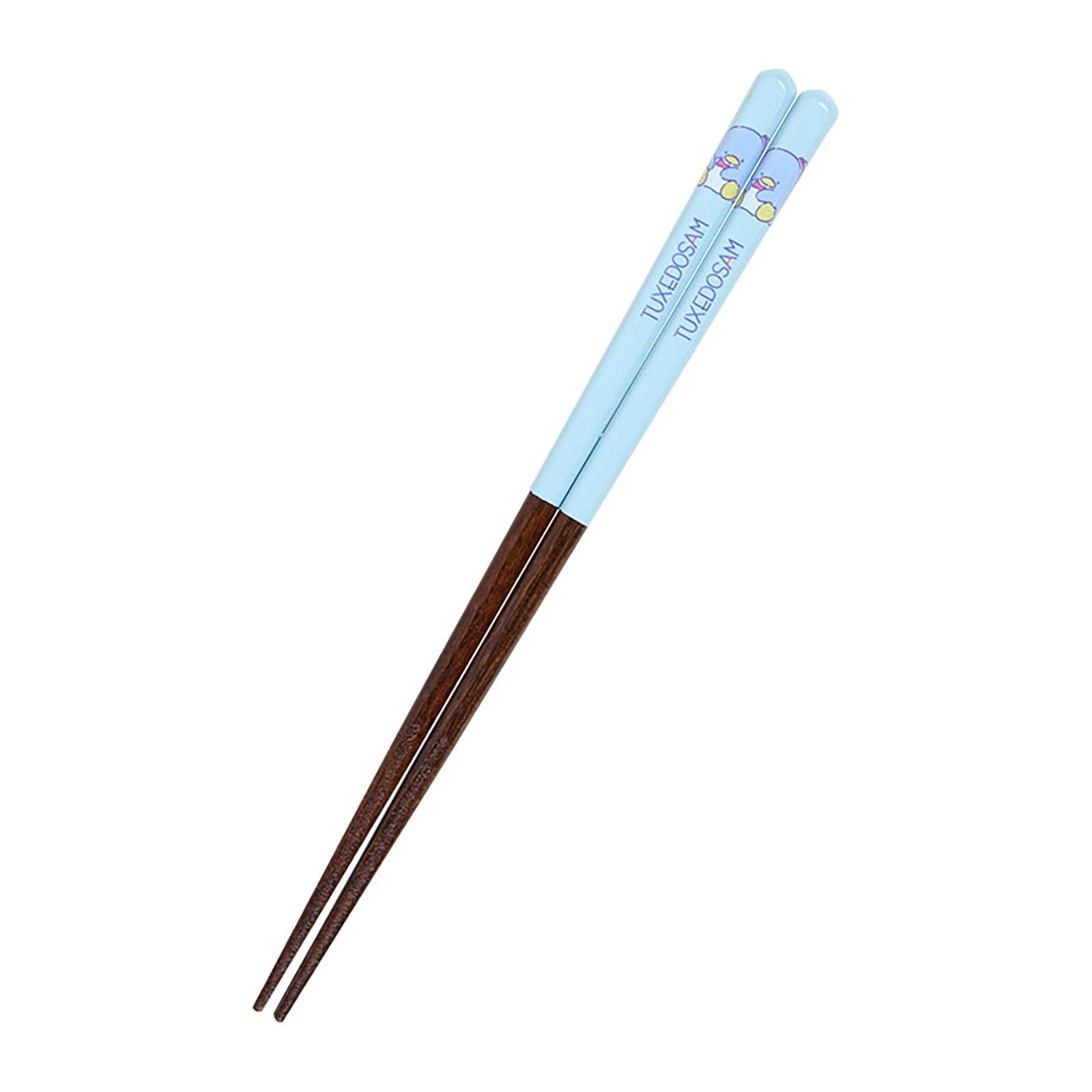 

Sanrio Tuxedo Sam Easy to Natural 468720 Chopsticks, 21cm, Non-Slip, Grip, Wood, синий