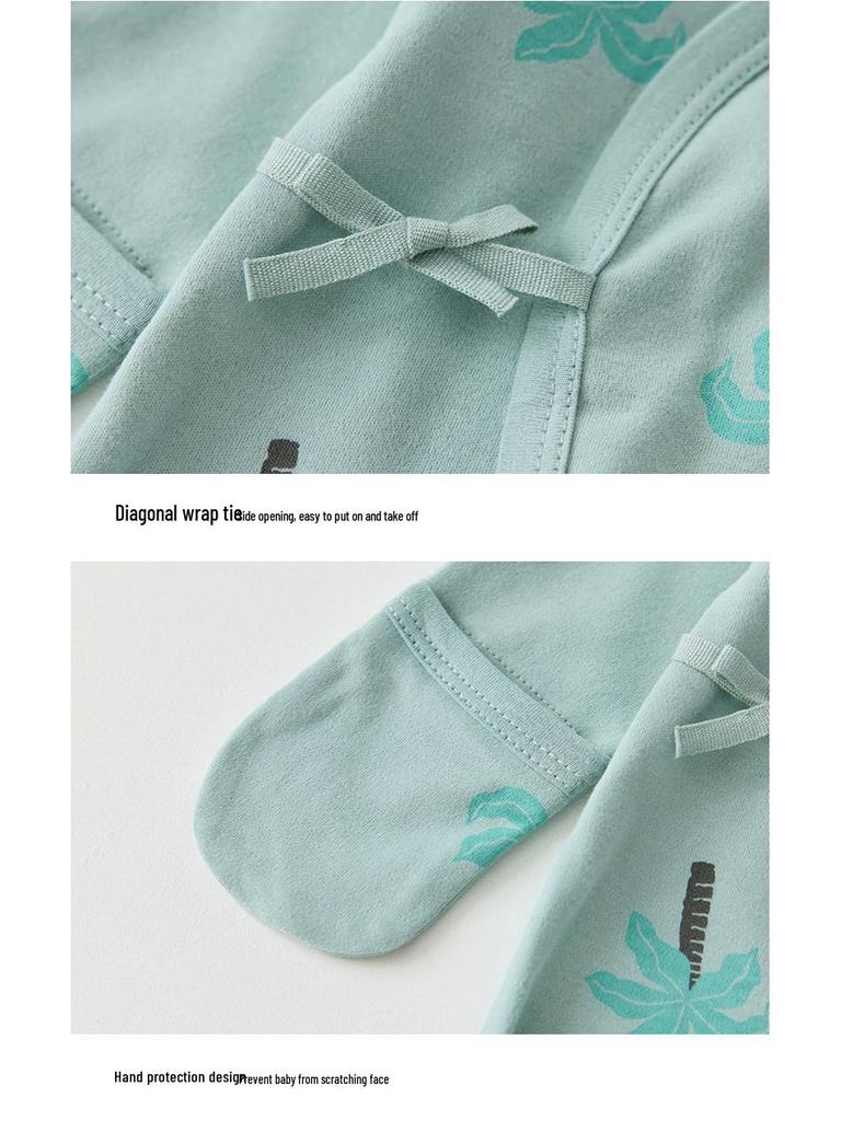 Butterfly Style Newborn Full Body Suit for Hands and Feet, Pure Cotton, Class A