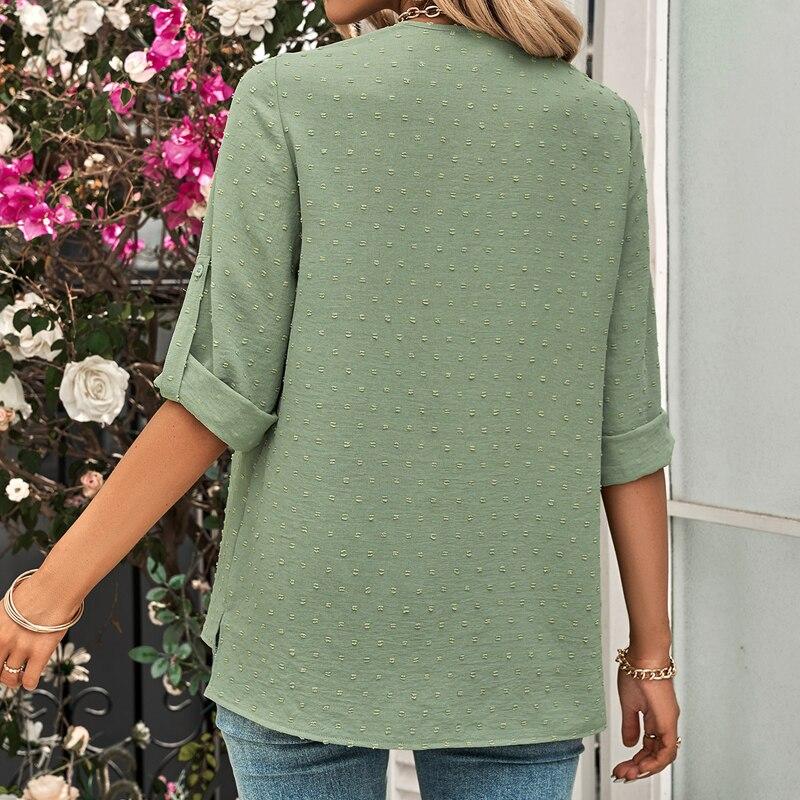 Gyabnw Camiseta De Verano Para Mujer, Cuello En V