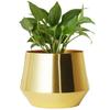 5 Inches Alice Jr Metal Plant Pot, Decorative Modern Indoor Planter Flower Pots, Home Garden Decor Planter