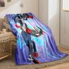Glowing blue streaks and spiked edges contrast with red accents. for all seasons blanket lunch break throw gift