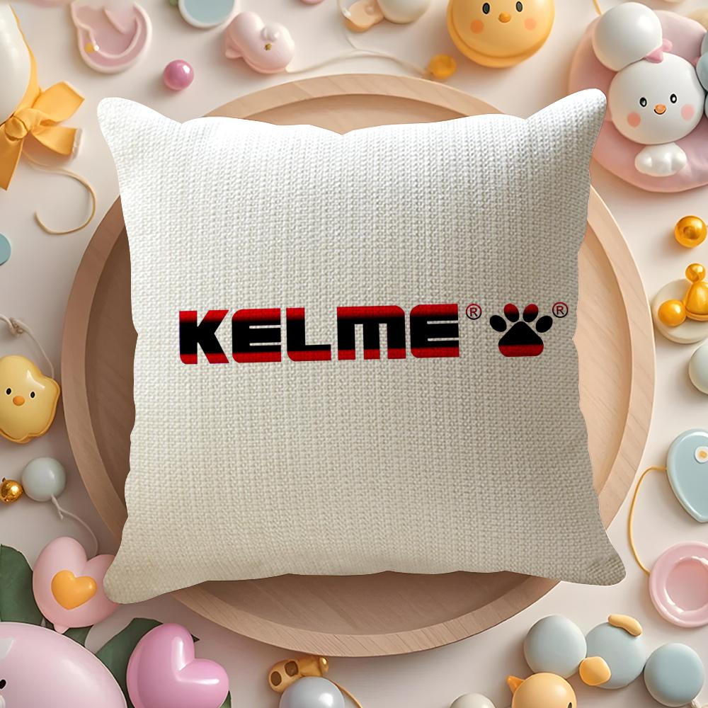 Luxury Fashion K-Kelme Cushion Cover Linen Organic Fabric Double-Sided Printing Breathable Pillow Case Sofa Home Decor Gift