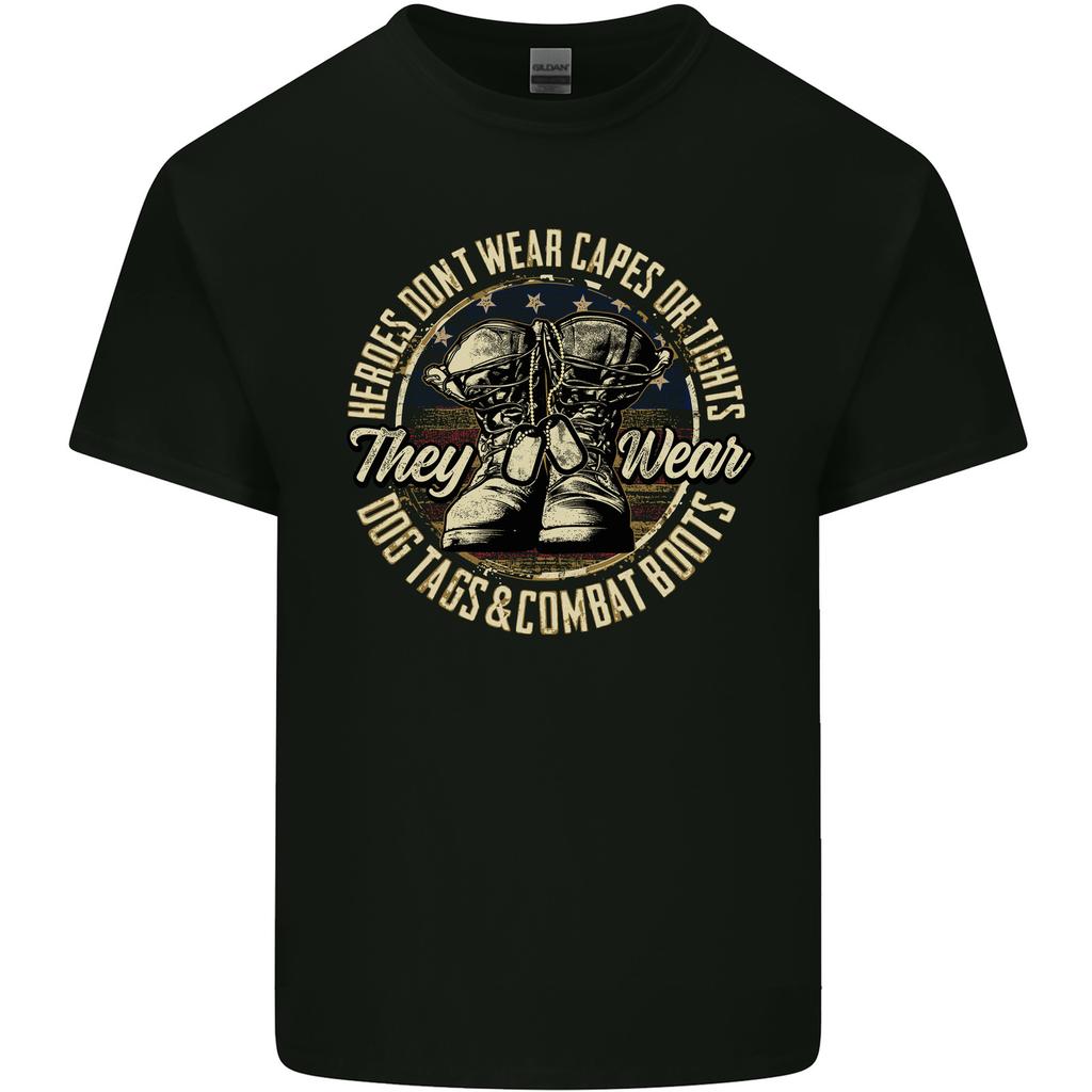 Dog Tags Army Veteran Military Marines Soldier Unisexs Light Cotton TShirt