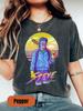 Steve Shirt Retro 80s Shirt Stranger Eleven Elle Waffle Tshirt TV Nerd Geek Shirt Womens Style Reversed 80s Print Tshirt