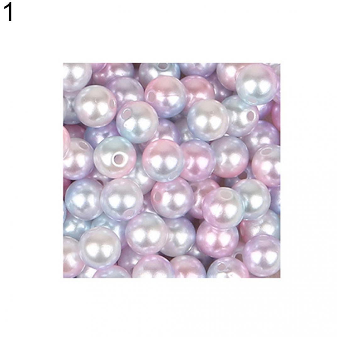 

4/6/8/10 мм блестящие бусины из искусственного жемчуга с отверстием DIY браслет инструмент для декора ногтей 4mm