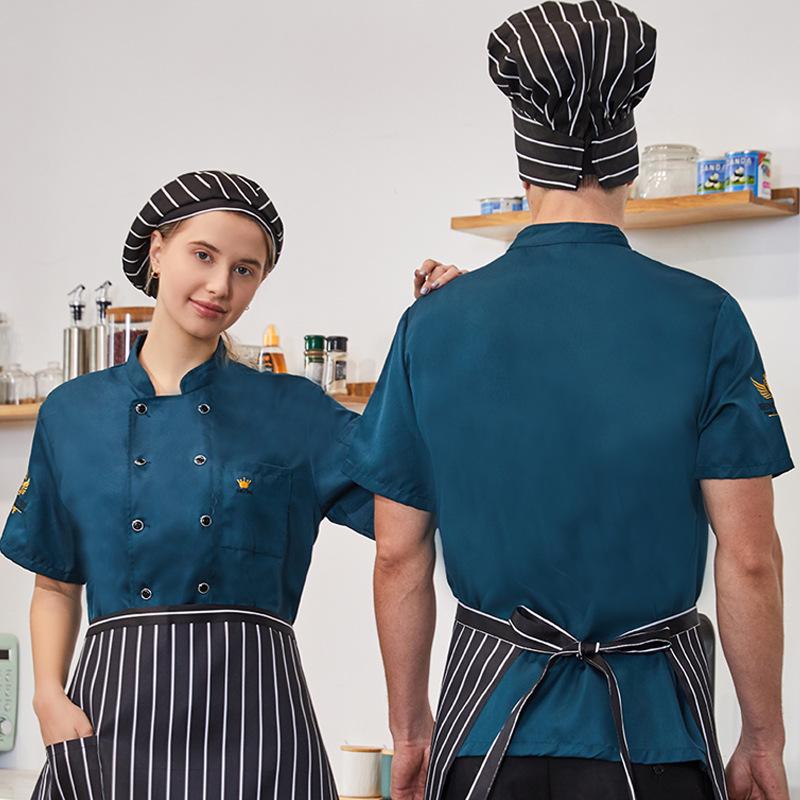 Unisex Chef Uniform: Short & Long Sleeve Summer Catering Kitchen Workwear