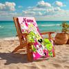 Personalized customized proof beach towel with Happy Tree Friends pattern - soft, absorbent,quick-drying,perfect swimming,camping&bathing
