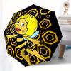 1pc Bee Honeycomb Pattern Umbrella with Plastic Handle,Suitable for All Seasons Home Travel Outdoor UmbrellaM1179