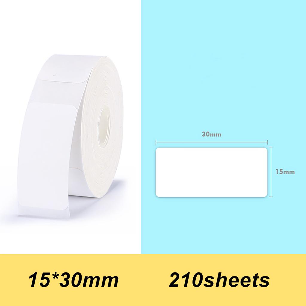 Niimbot Thermal Printing Label Paper Barcode Price Size Name Blank Labels Waterproof Tear Resistant 15*30mm 210sheets