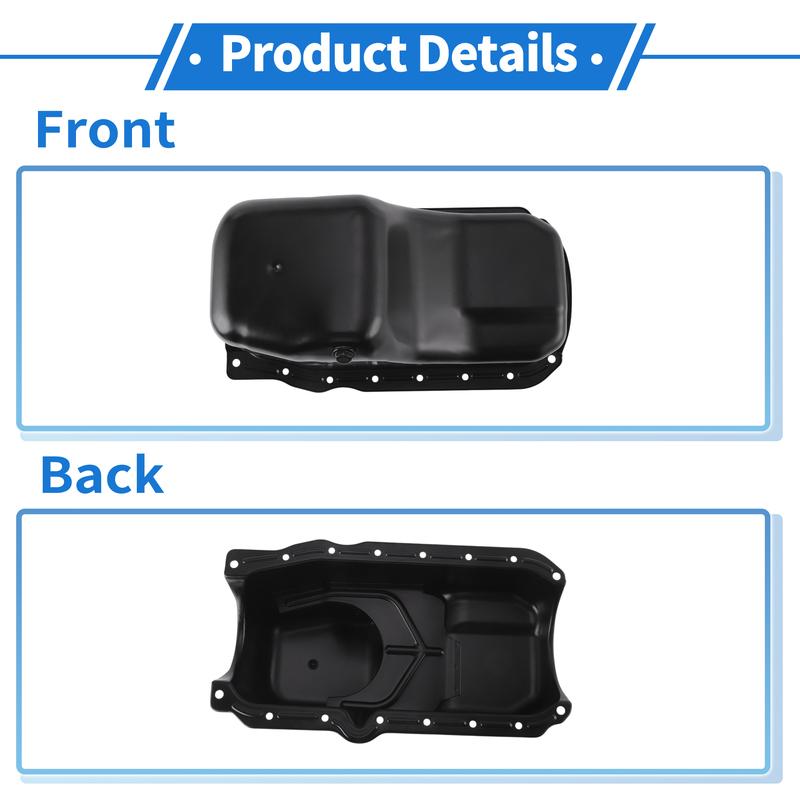 UXCELL 1 Pcs No.10054809 Engine Oil Pan for Chevrolet Astro 1986-1995 Iron Black
