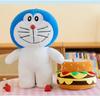 Soft Hamburger Cat Cartoon Plush Doll For Girls Birthday Gift Wholesale