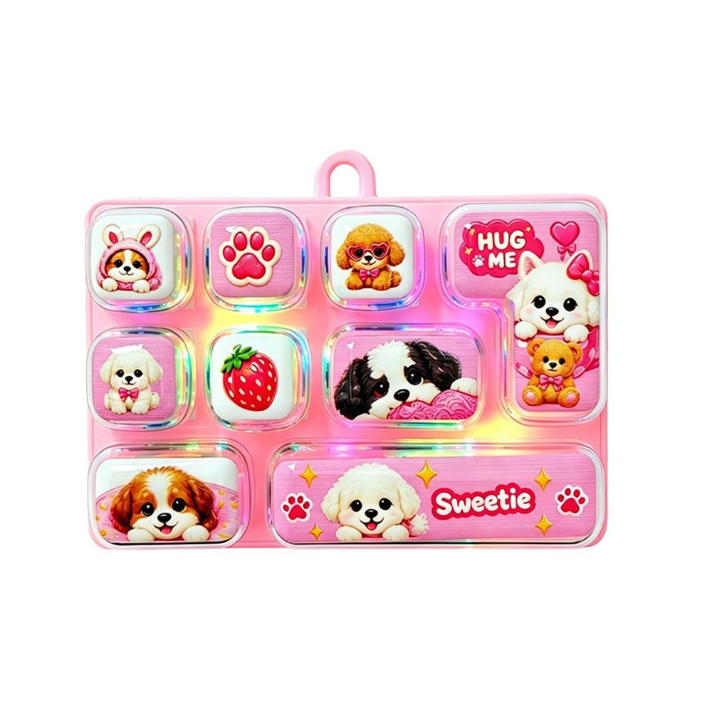 Animals Fingertip Button Keyring Cartoon Stress Relief Fidget Toy Office Use