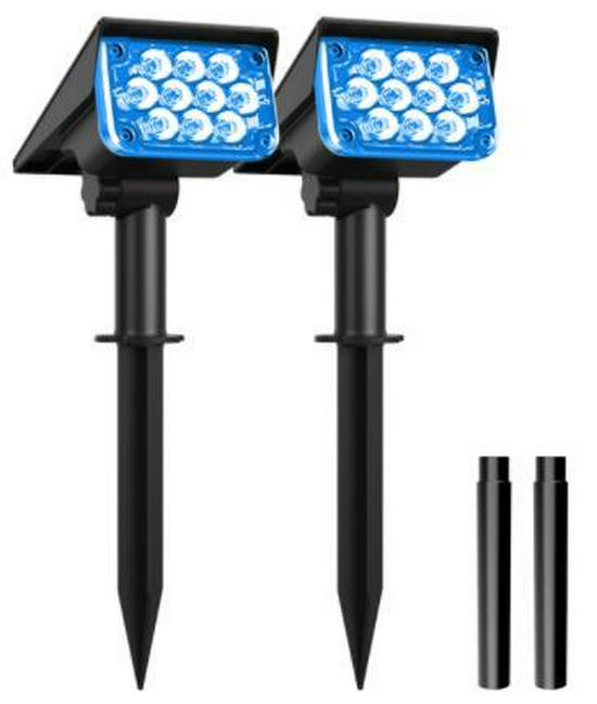 Waterproof LED Solar Garden Spotlight for Trees and Landscapes