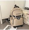 Schoolbag Korean ins new high-value retro fresh trendy cool niche design backpack couple lightweight travel backpack