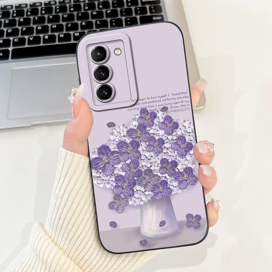 For Samsung Galaxy S21 FE 5G S21FE Phone Case Shell Cartoons Painted Soft Silicone Coque For Samsung SM-G990B Back Cover