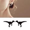 4 Pairs Dinosaur Earrings Fun Stainless Steel Ear Studs Dinosaur Ear Jewelry Suitable for Fashionable Teens Present