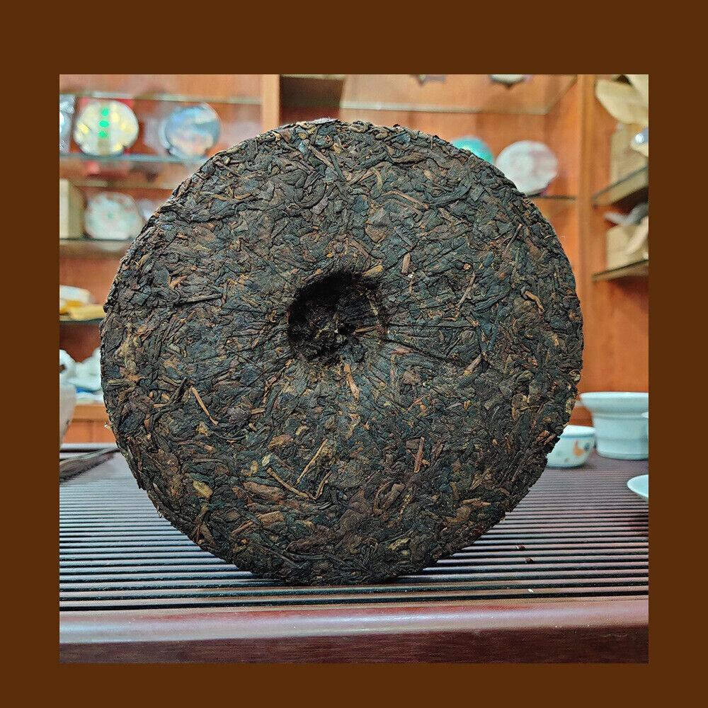 Puerh Ripe Tea 90s Dingxing Old Tea Shop 357g for Home Use