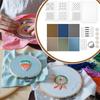 DIY Water Soluble Sashiko Embroidery Kit Sashiko Hand Sewing Needle And Fabric Material Kit For Beginner Hand Sewing Enthusiasts
