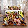 One Piece Adventure Print 3Pcs Bedding Setduvet Cover With 2 Bedropillowcase Home Birthday Gift