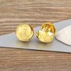 Nidin Ins Hot Sale Simple Fashion Versatile Cosmic Star Series Moon Shape Earrings Gold Plated Ear Jewelry Accessories Gifts