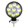 27W 9LED Work Light LED Car Front Fog Light 12V 24V for Truck SUV 4X4 4WD Engineering Headlights Off-road LED Round Headlamp