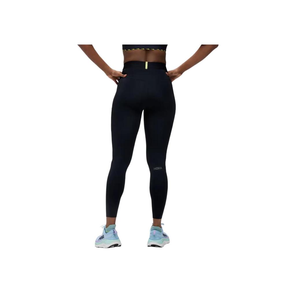 Hoka One One Novafly Run Tight 25" Breathable Slim Fit Mid Rise Sports Pants Women bottoms Black 1141743-BLK
