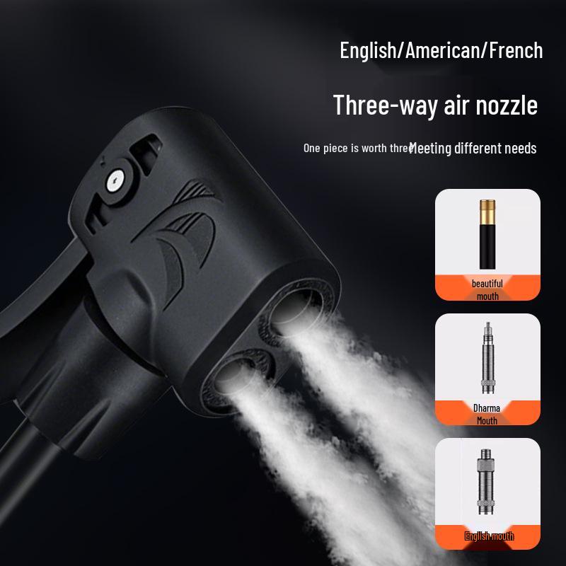 Bomba Universal Portátil de Alta Pressão Jingding para Bicicleta e Basquete