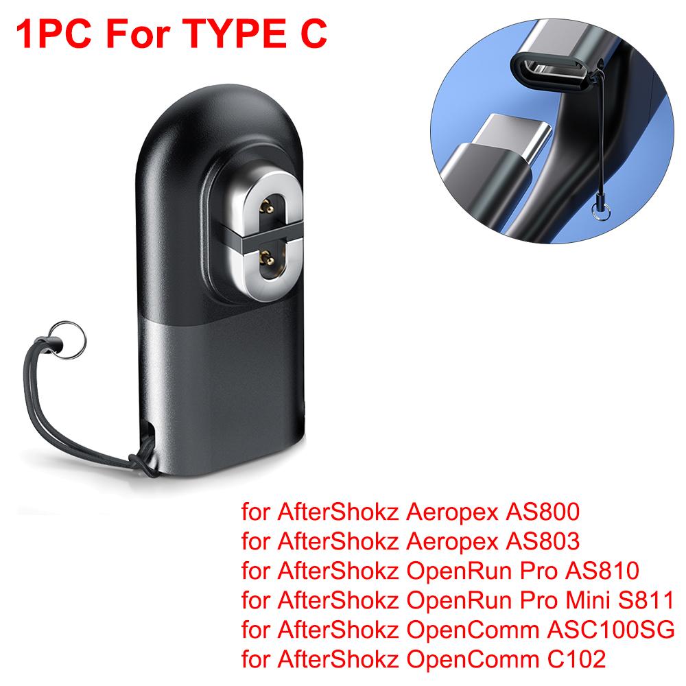 

1/2pcs Magnetic Charger Charging Adapter For AfterShokz AS800 AS803 OpenRun Pro AS810 OpenComm ASC100 Bone Conduction Headphones