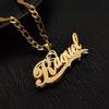 Fashion Customized Name Pendant Necklace Personalized Corroded Gold-plated Necklace Valentine's Day Birthday Gift for Your Lover