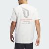 Adidas Letter Print Lillard Sports Short-Sleeve T-Shirt Men’s Han Yu White