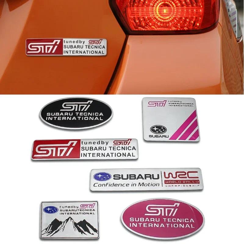 Alloy Car Trunk Styling Auto Emblem Sticker Accessories for Subaru STI Badge Outback Impreza Legacy WRX XV Tribeca Forester BRZ iuyh8
